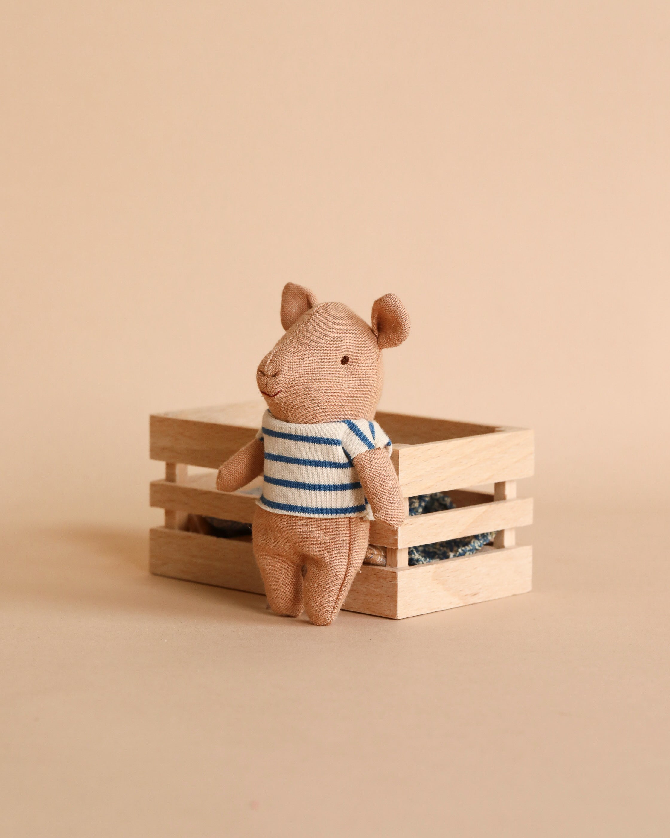 Maileg Pig In Box, Baby Boy - Blue