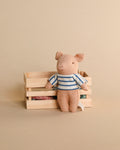 Maileg Pig In Box, Baby Boy - Blue