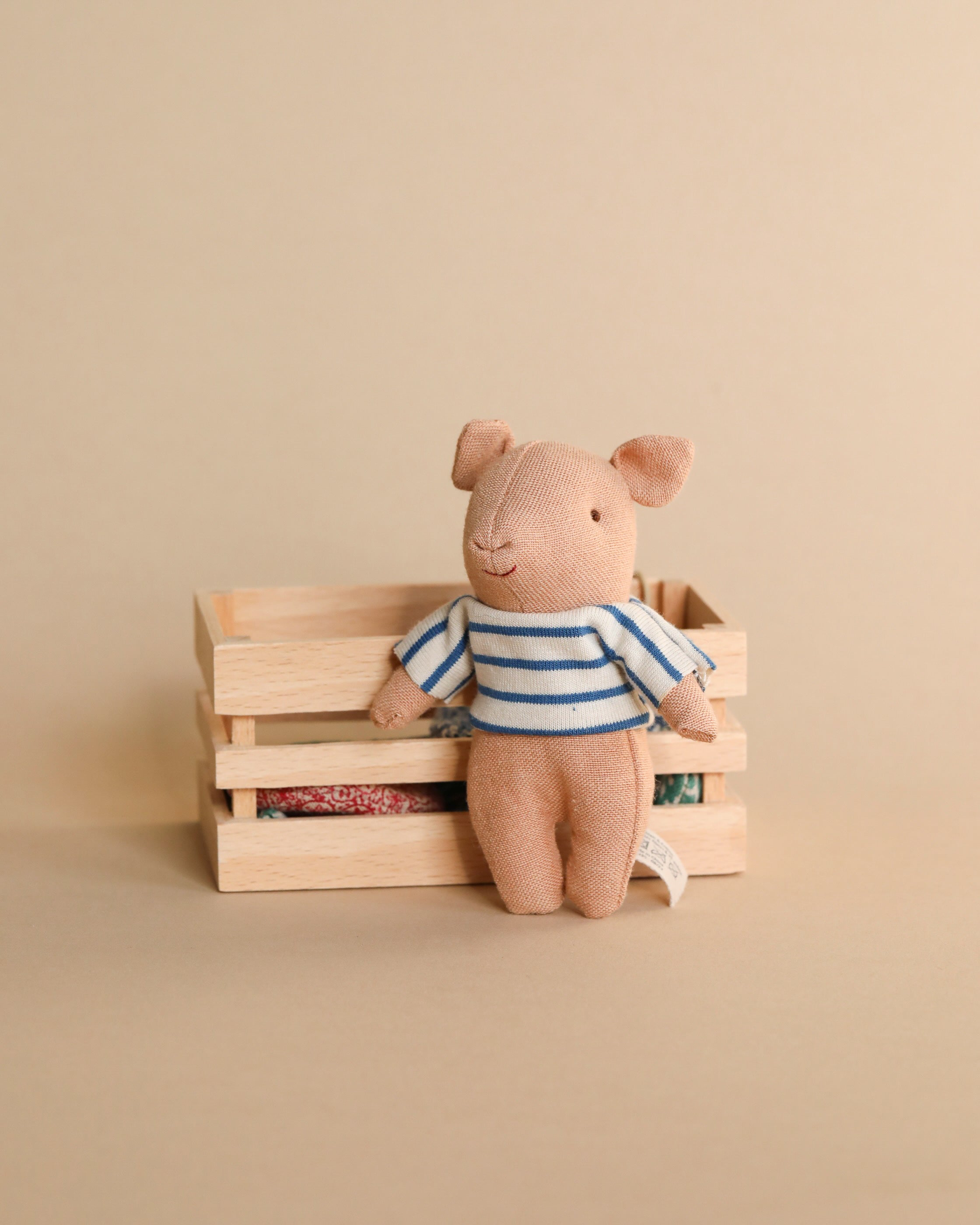 Maileg Pig In Box, Baby Boy - Blue