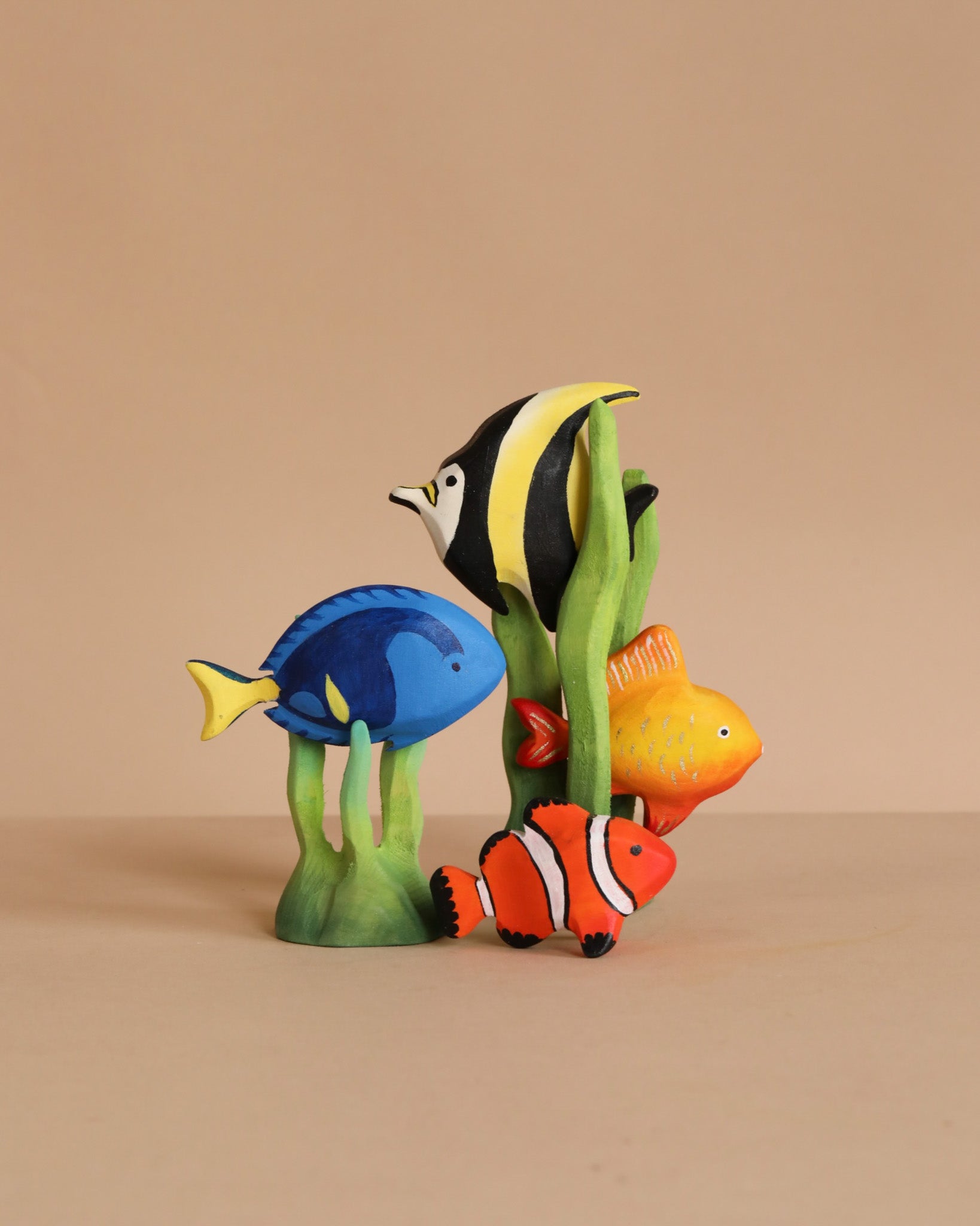 Bumbu Handmade Wooden Tropical Fish Set