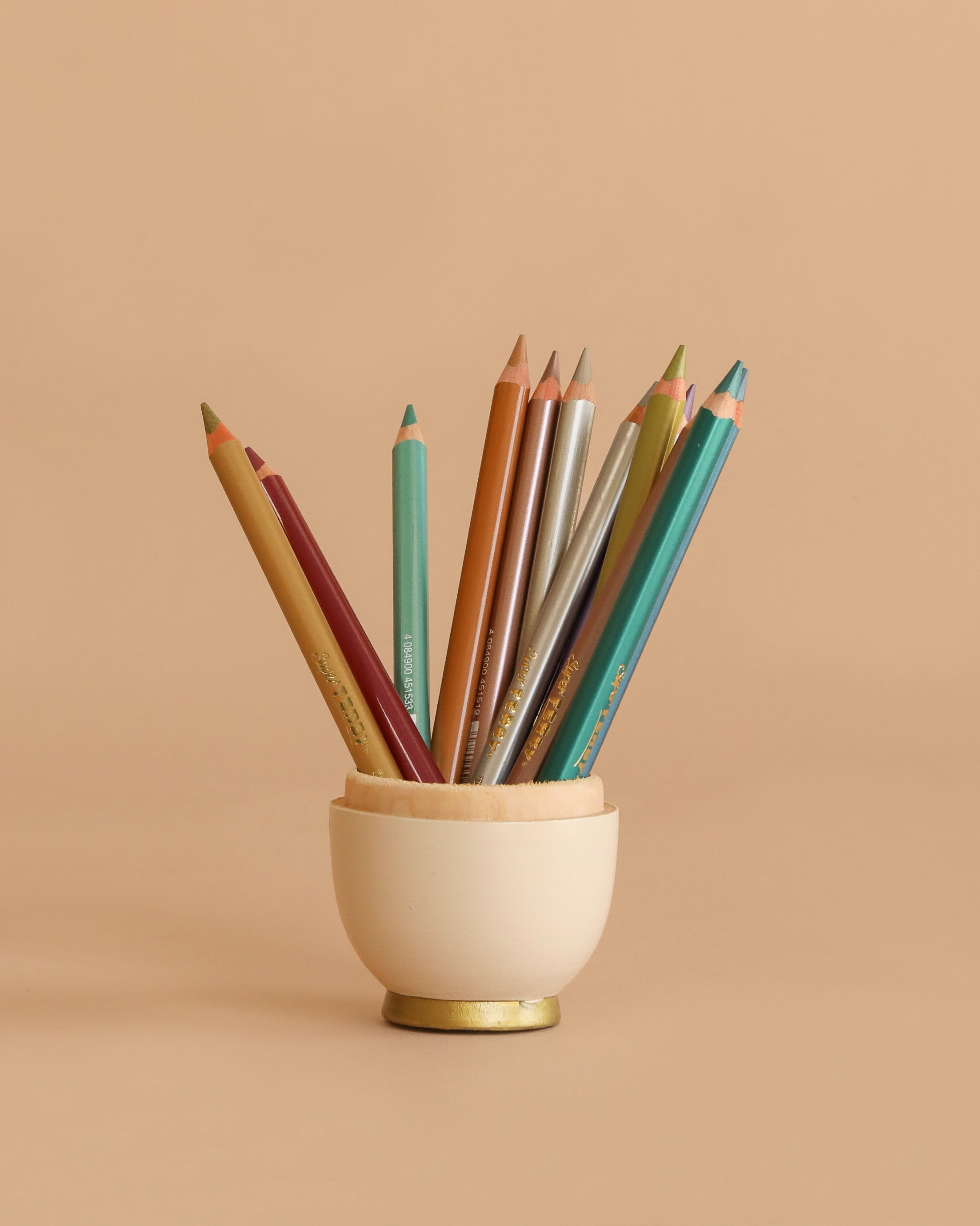 Lyra Pencils Super Ferby Lacquered Triangular - 12 Assorted Metallic Colors