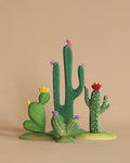 Bumbu Handmade Wooden Cacti Set