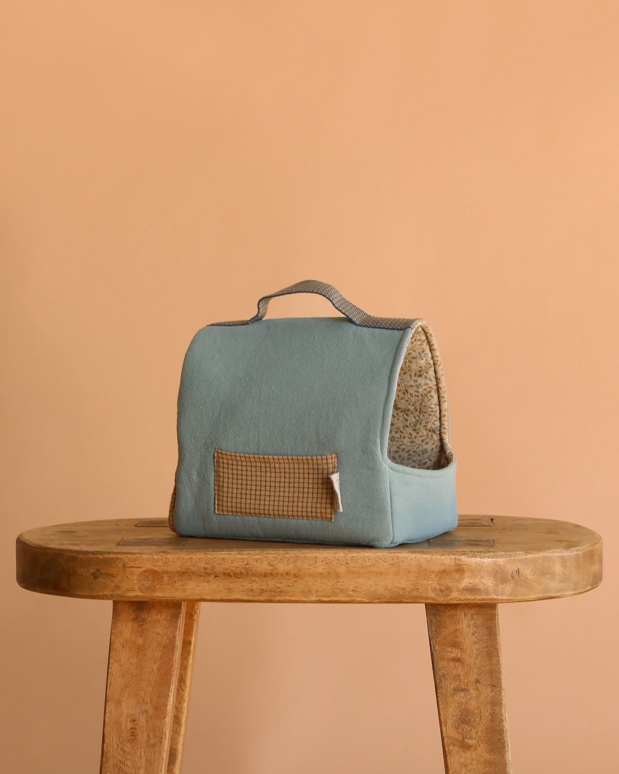 Maileg Pet Carrier - Dusty Blue