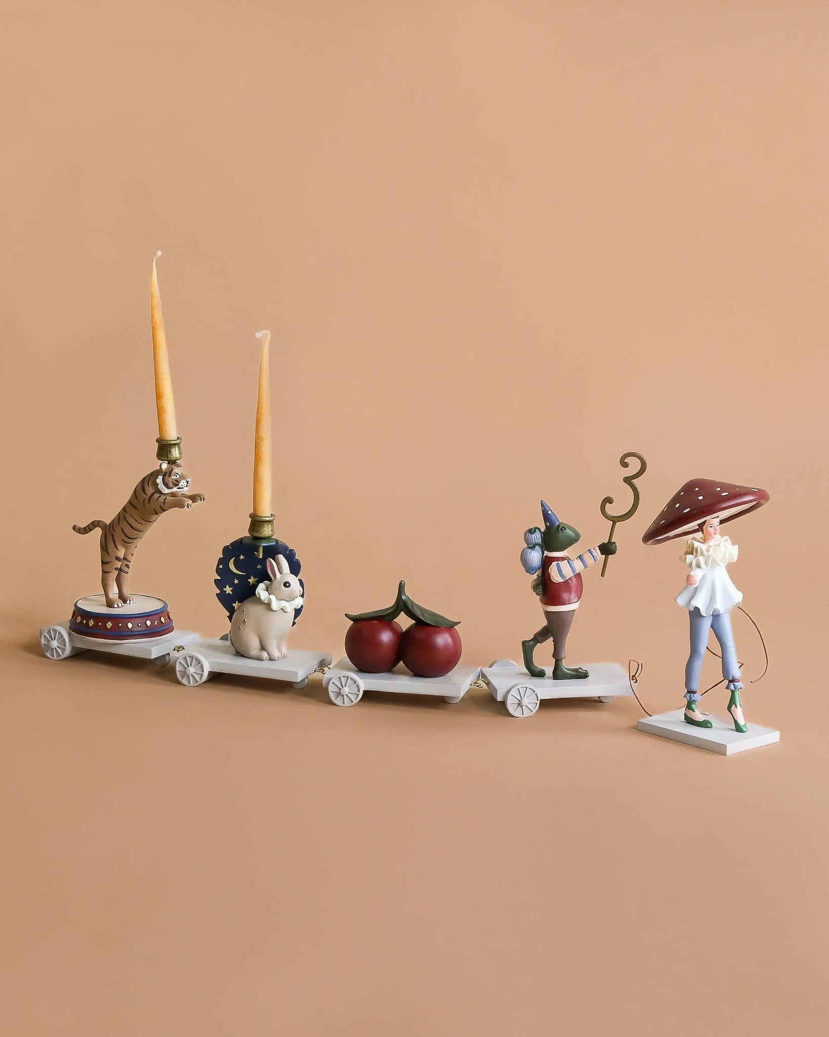 Magical Forest Birthday Train With Beeswax Candles