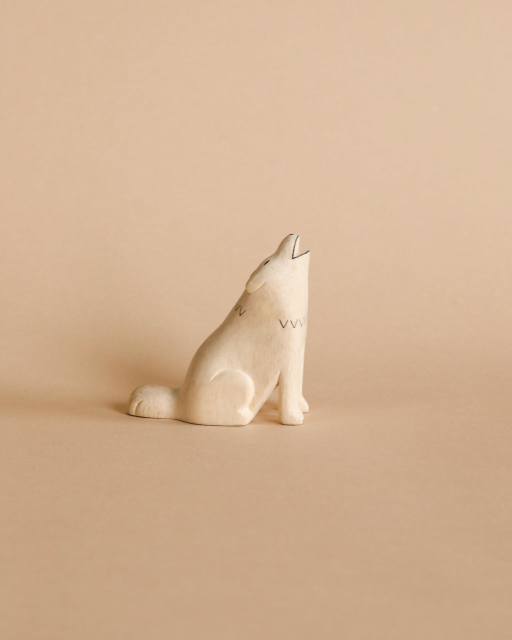 Handmade Wooden Wolf