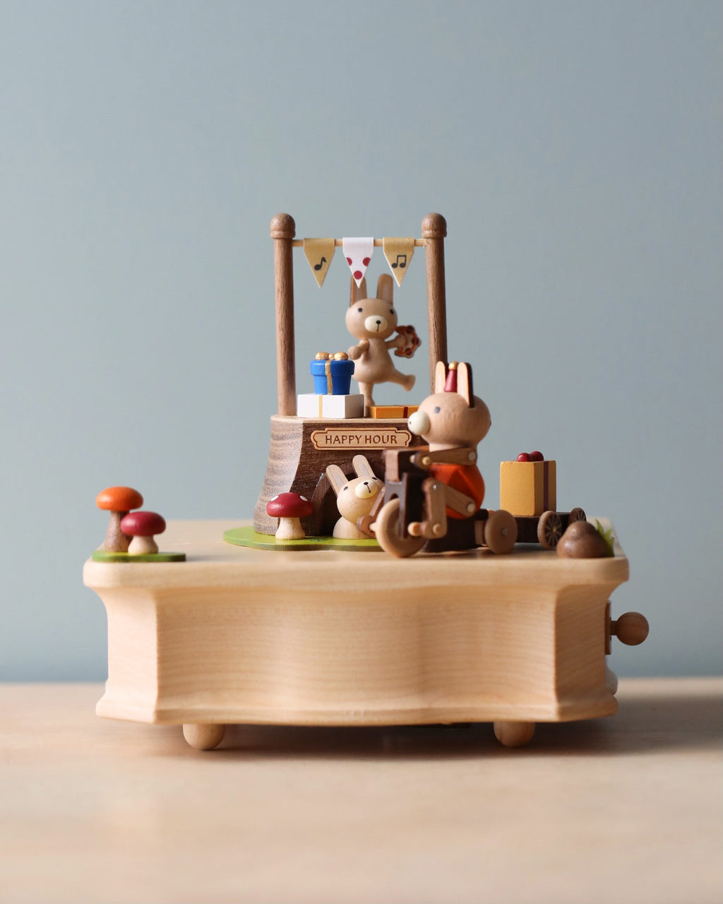 Wooden Bunny Music Box