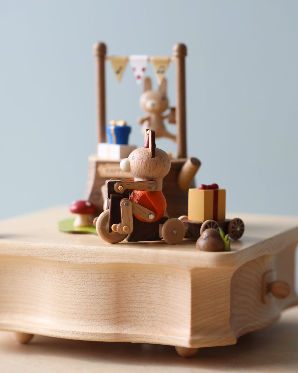 Wooden Bunny Music Box