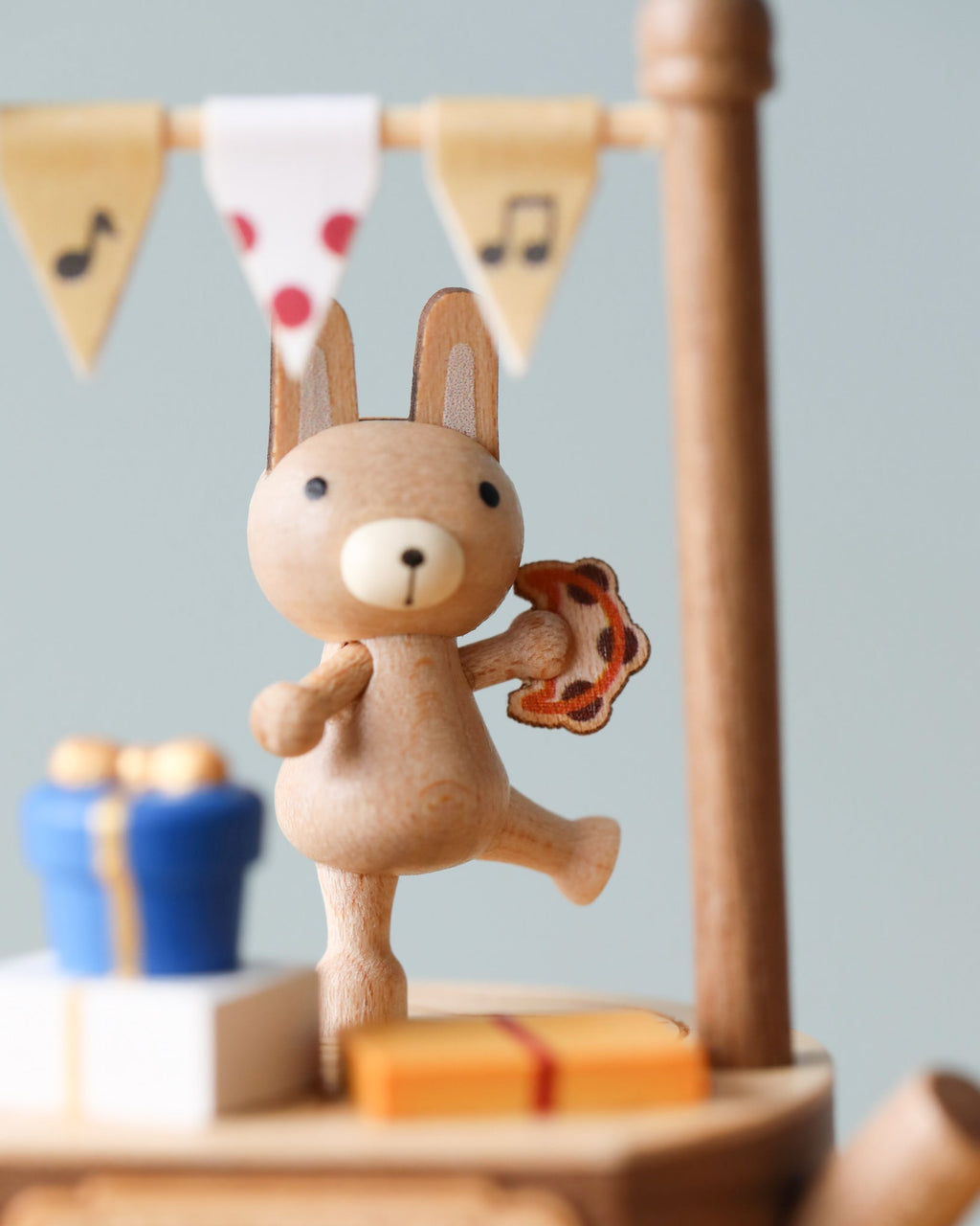 Wooden Bunny Music Box