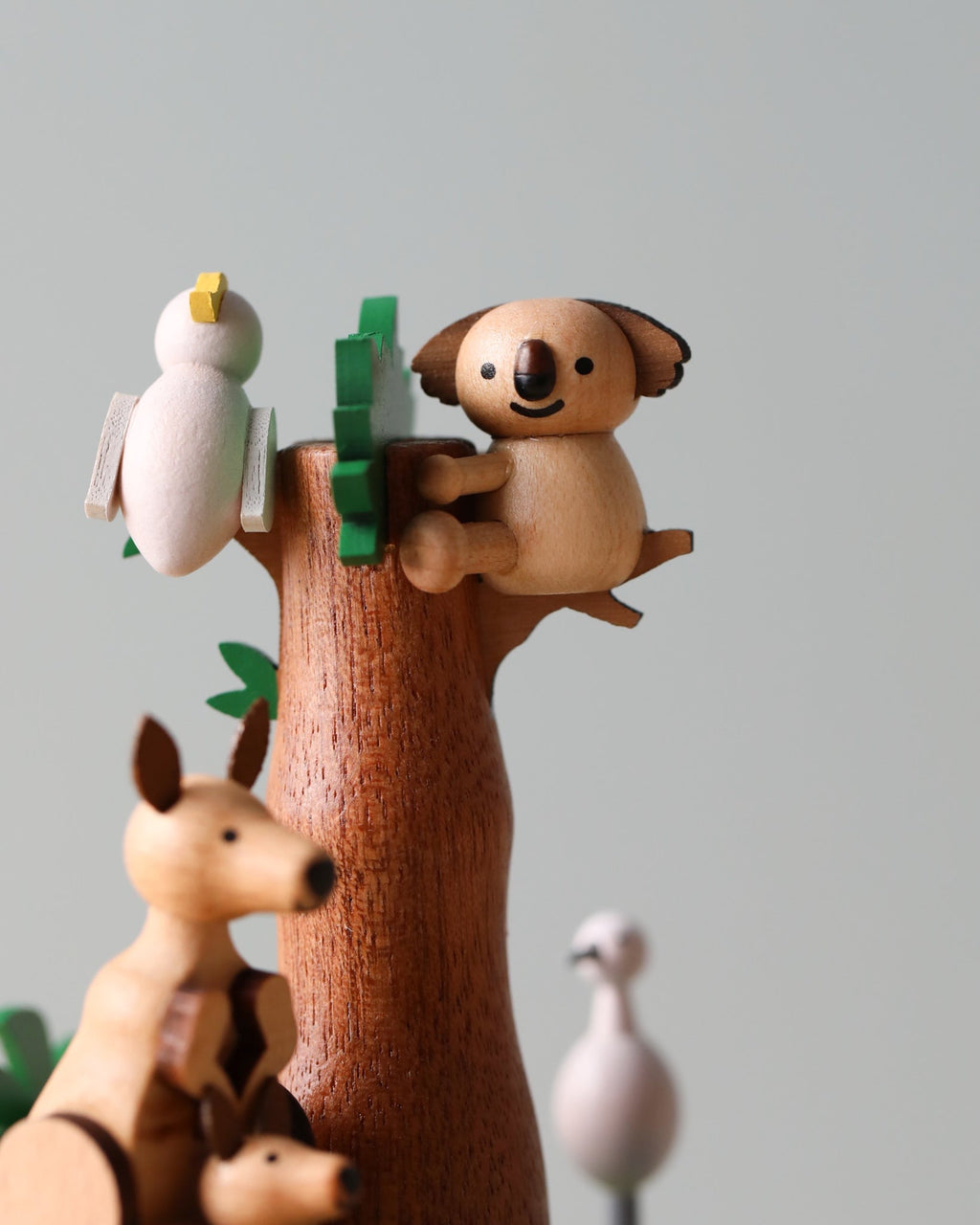 Wooden Australian Safari Park Music Box