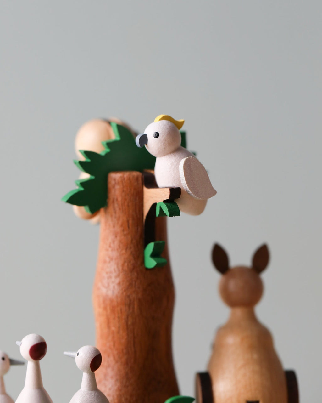 Wooden Australian Safari Park Music Box