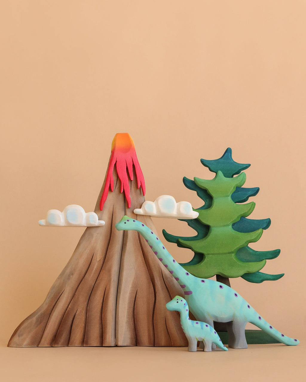 Bumbu Handmade Wooden Prehistoric Set