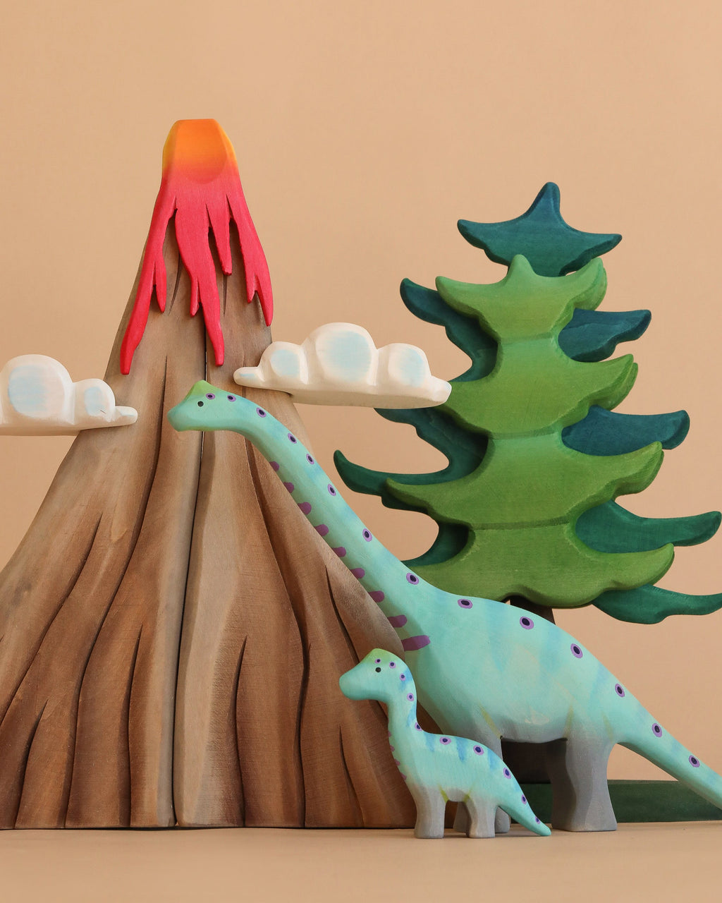 Bumbu Handmade Wooden Prehistoric Set