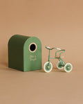 Maileg Abri a tricycle, Mouse - Green
