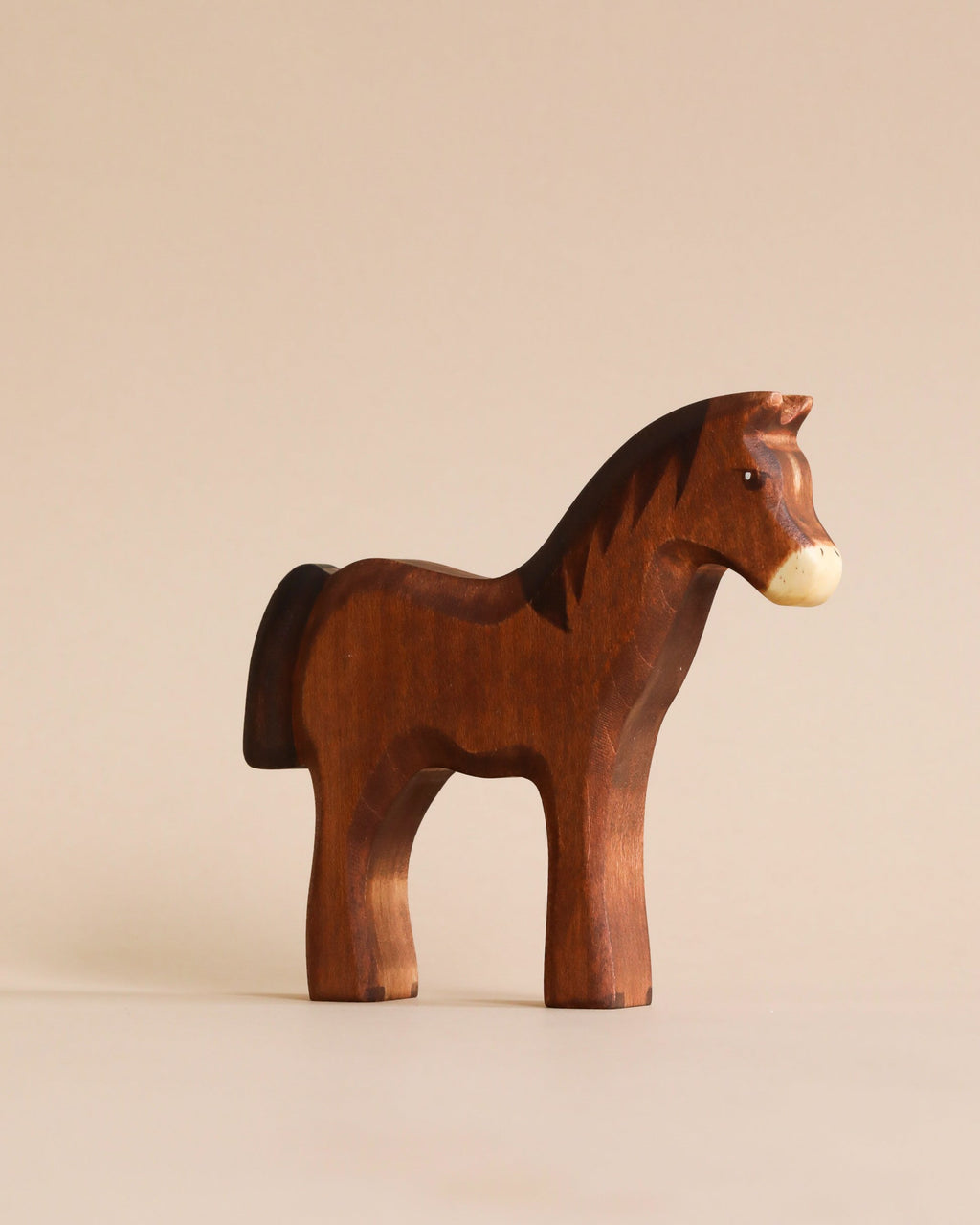 Handmade Holzwald Horse - Dark Brown
