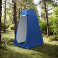 Pop-Up Privacy Shower Tent & Outdoor Changing Room – Waterproof Portable Camping Toilet Tent for Hiking Beach Fishing Backpacking, Instant Setup Dressing Room, Blue Black Regular Upgraded Styles