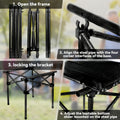 Folding Camping Table with Storage Bag – Large Portable Outdoor Picnic Table for Camping, BBQ, Garden, Backyard & Self-Driving Tours, Lightweight Foldable Car Picnic Table for Family Outdoor Use