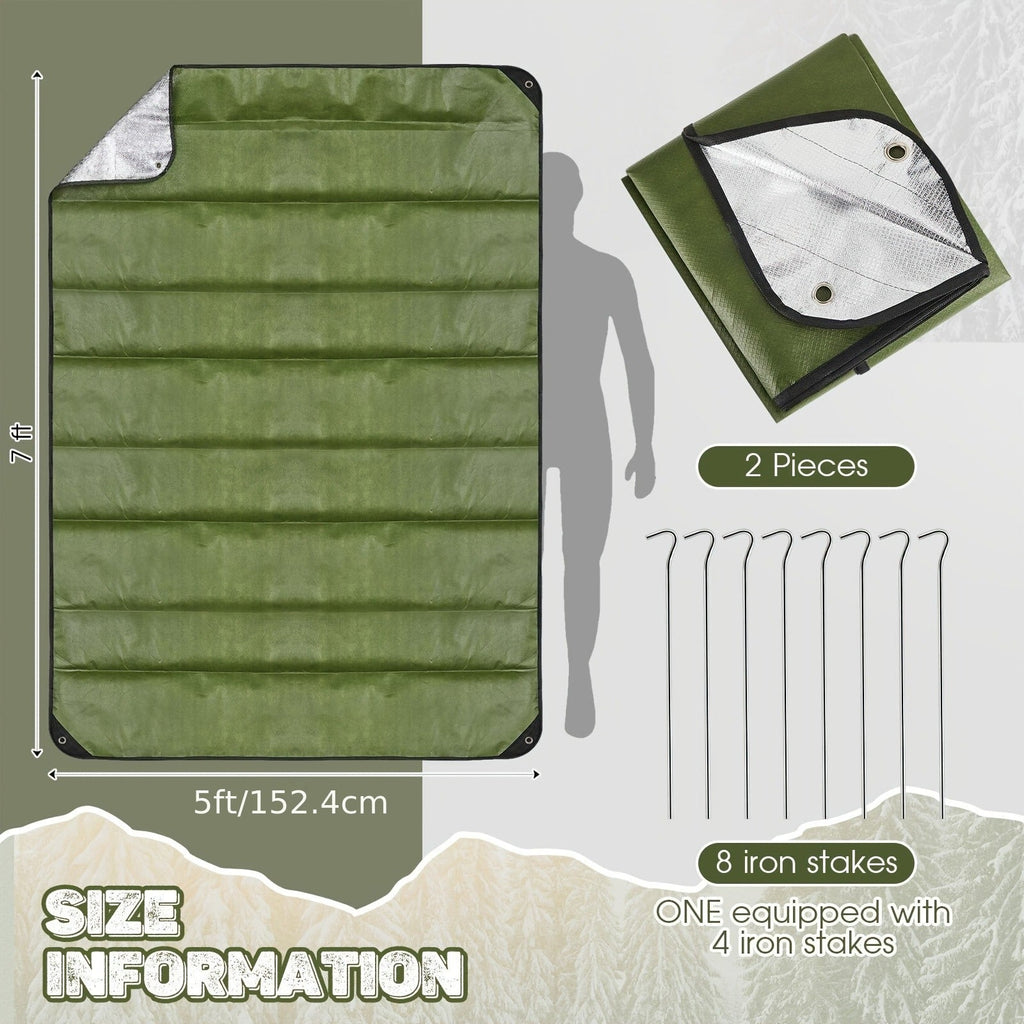 Heavy Duty Emergency Survival Blanket – Thermal Tarp 2-Pack