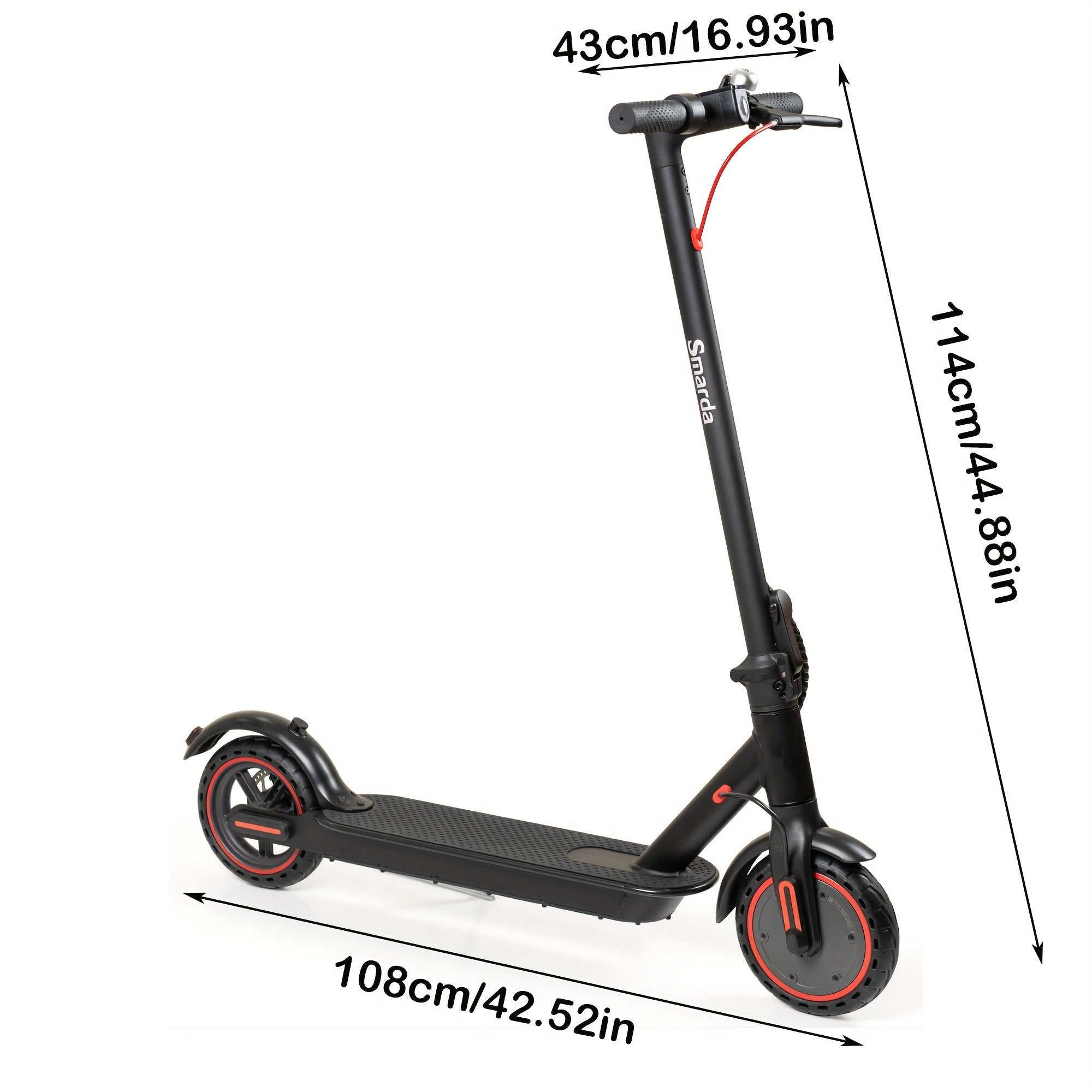Electric Scooter for Adults 350W Motor Foldable Commuter E-Scooter 19 Miles Range 8.5" Solid Tires Portable Lightweight Travel Scooter for City Riding Shopping Commuting