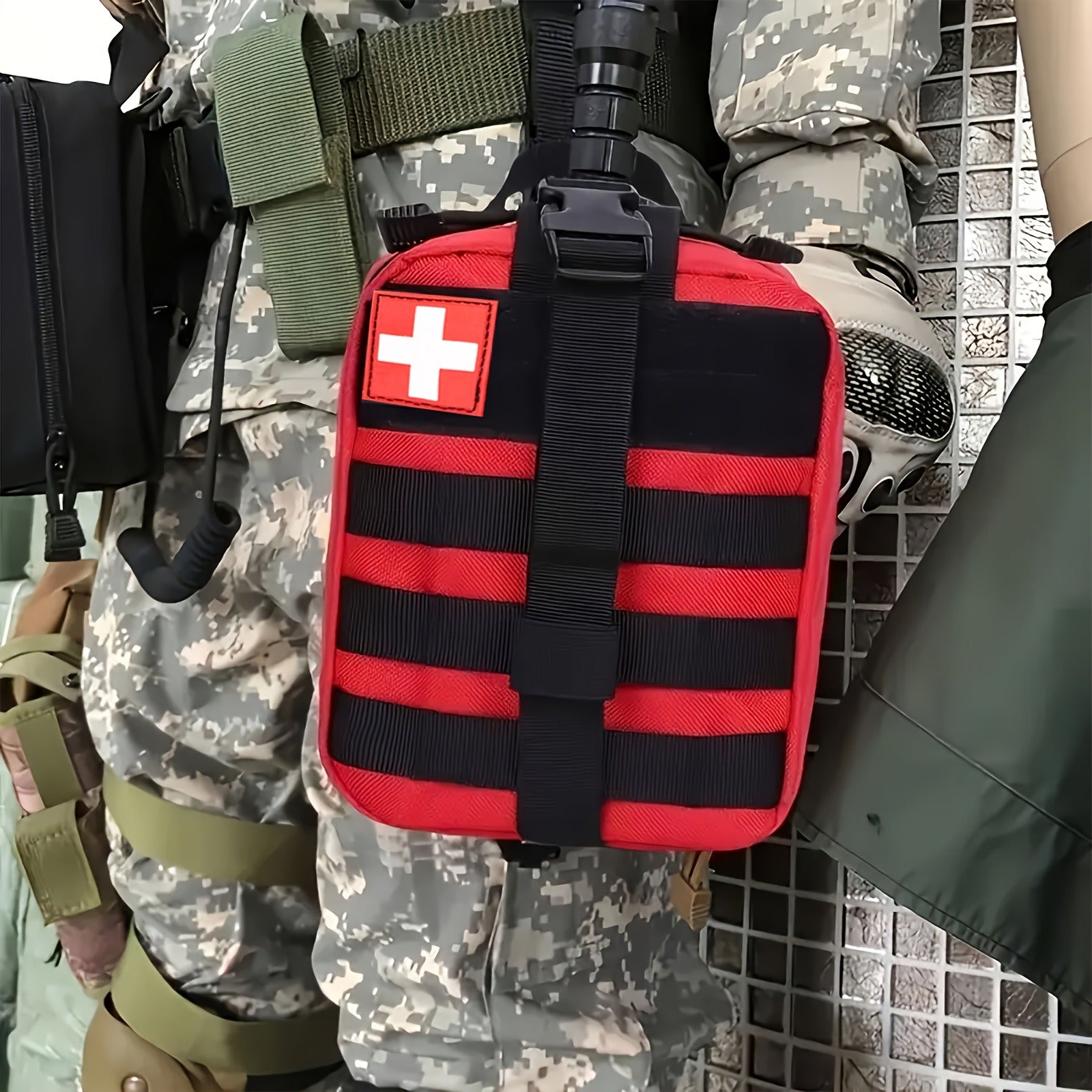 157PCS MOLLE Survival Kit – Outdoor First Aid Emergency Gear for Camping Hiking Adventure Travel Car Home Office School, Complete Survival Tools Set, Best Gift for Men & Women
