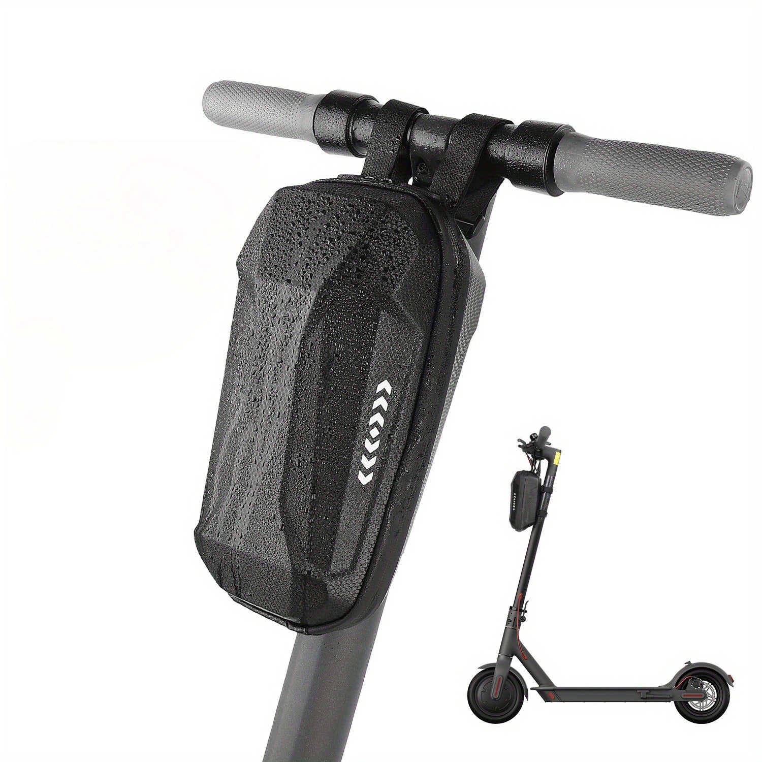 Electric Scooter Handlebar Bag Front Storage 2L Large Capacity – Portable Waterproof Handlebar Pouch for Phone, Wallet & Essentials, Universal Fit for E-Scooter, Bike & Bicycle
