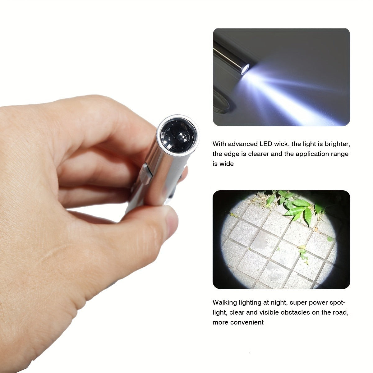 Tactical Pen Light 5 Pack USB Rechargeable 400 Lumen Mini LED Penlight Pocket Flashlight for Nurses Camping Outdoor EDC