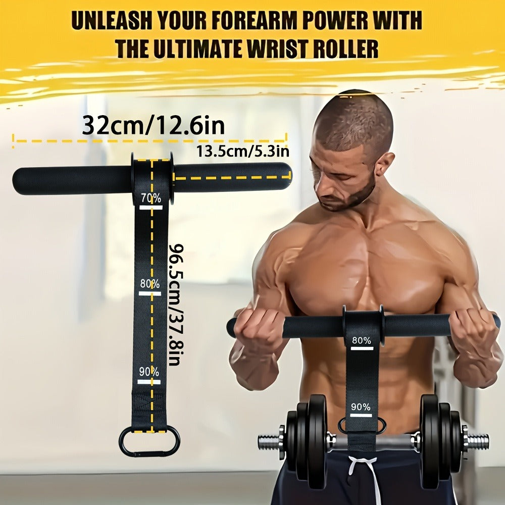 Forearm Strengthener Bar Wrist & Forearm Muscle Trainer – Iron Power Training Equipment for Grip Strength, Universal Fit, No Power Required, Portable Fitness & Outdoor Sports Gear for Men & Women