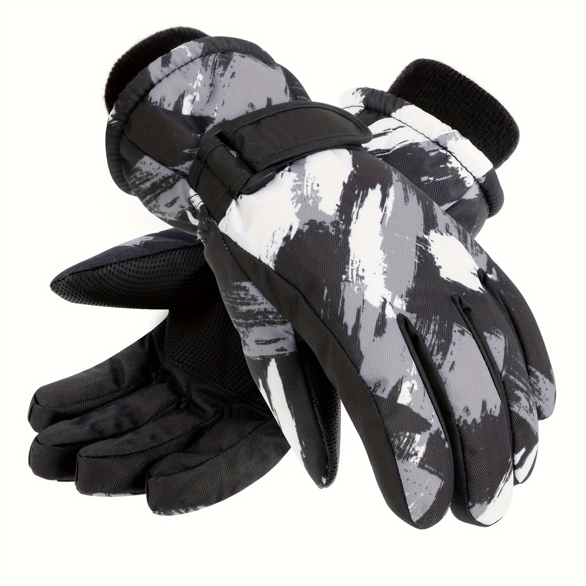 Winter Ski Gloves for Skiing & Cycling – Windproof Waterproof Thermal Gloves for Men & Women, Non-Slip Grip, Touchscreen Compatible, Cold Weather Outdoor Sports Gloves