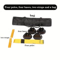 Agility Training Hurdle Bar Set Adjustable Height Speed Drills Football Basketball Soccer Indoor Outdoor Pole Hurdle Training 4 Bases 4 Rods 2 Hurdle Straps Storage Bag