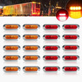 Marine LED Navigation Lights Set of 20 – Stern Circular Deck & Onboard Boat Lights for Yachts & Boats | Low Frequency, No Battery Required, Multi-Color Options
