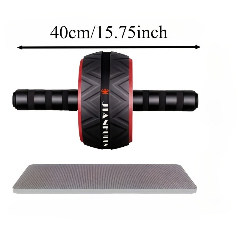 Ab Wheel Roller with Knee Pad – Core Strength & Balance Training, Abdominal Crunch Machine for Home Gym, Arm & Abs Muscle Toning, Stainless Steel & PP Options