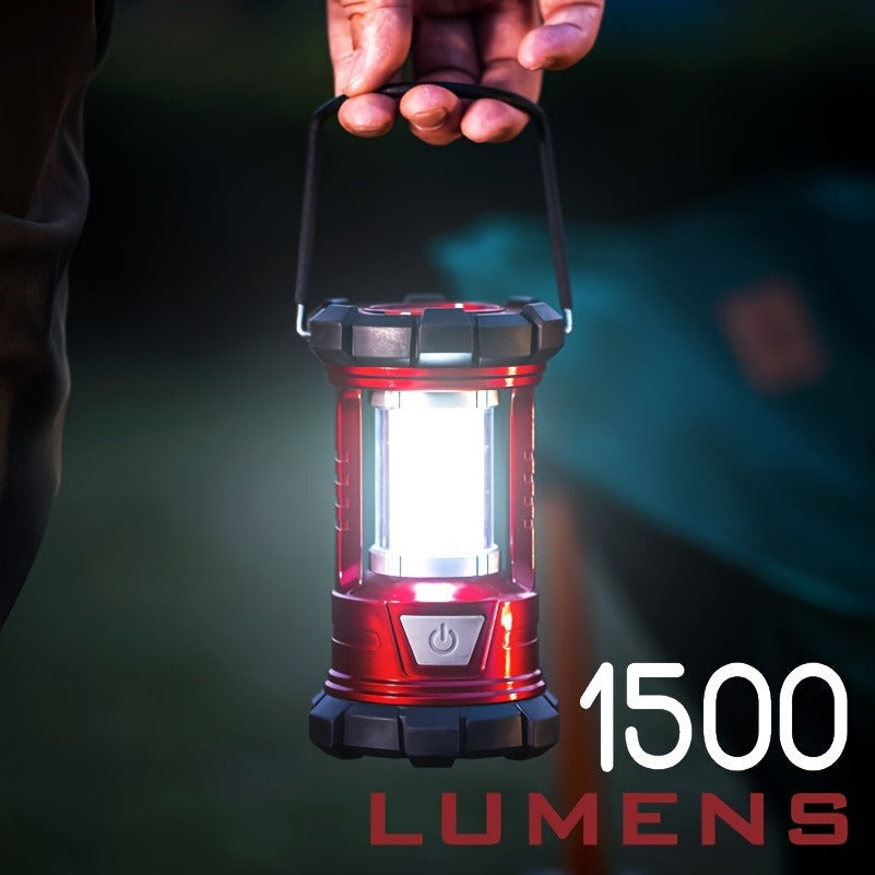 1500 Lumen Camping Lantern with Phone Charger – 2 Pack