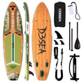 Wide Inflatable SUP Board 11ft x 32'' Extra Wide Stand Up Paddle Board for Youth Adults with Backpack Dry Bag Paddle Leash Hand Pump Fins Stable Design