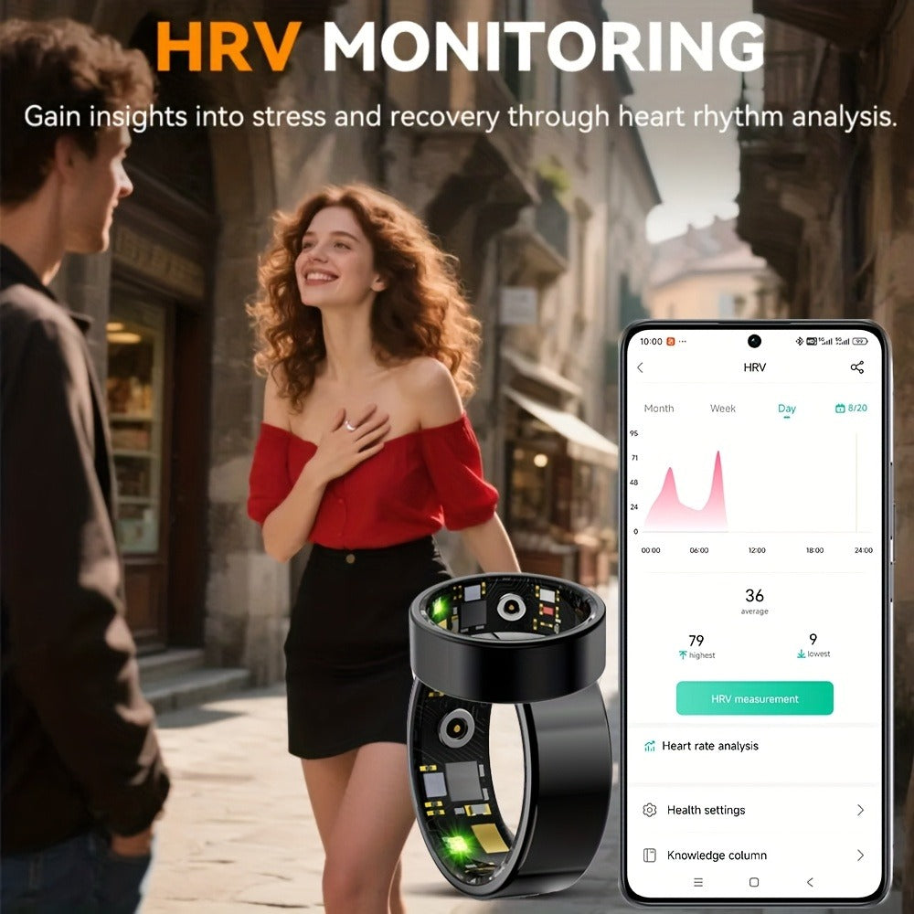 Waterproof Smart Ring – Sleep & Fitness Tracker for Men Women