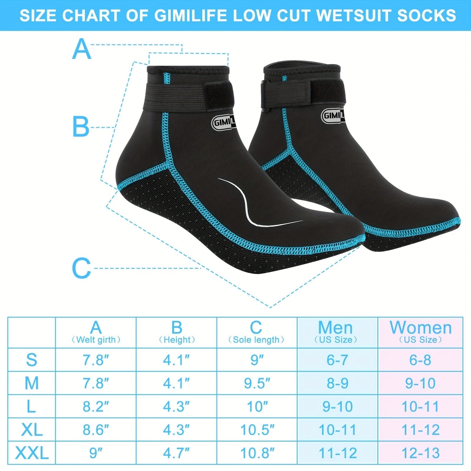 3mm Neoprene Diving Socks – Water Socks for Men & Women