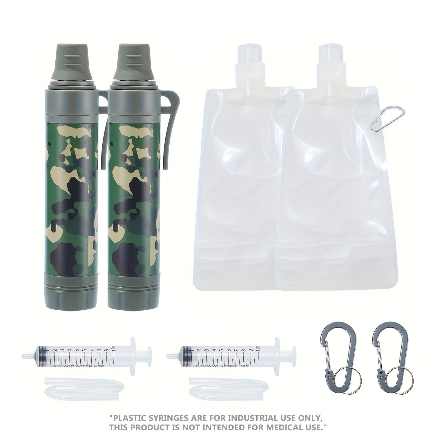 Portable Water Filter Straw for Camping, Hiking & Backpacking – 0.2 Micron Filtration, Filters Up to 10000 Gallons, BPA-Free Survival Water Purifier