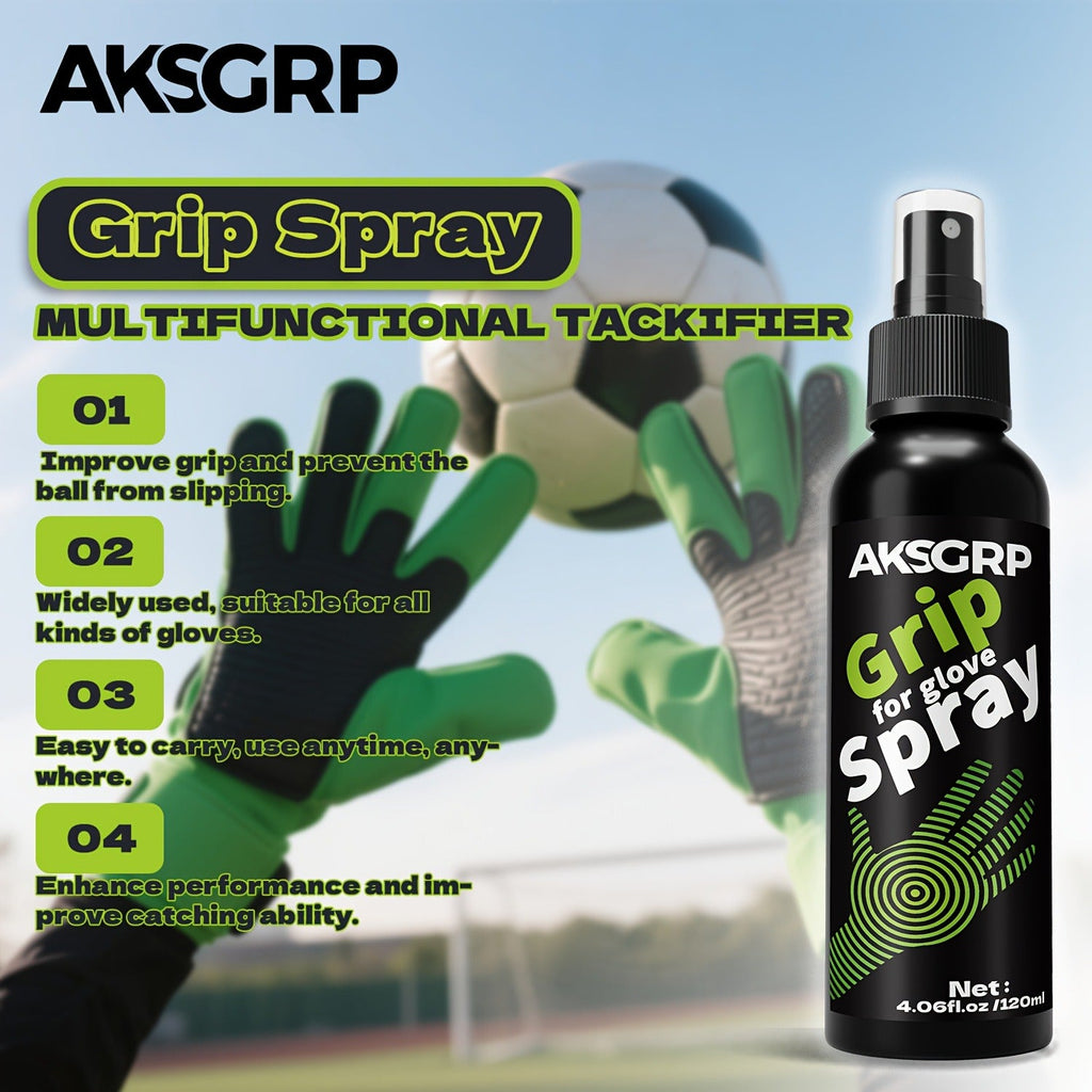 Goalkeeper Glove Grip Spray – Anti-Slip Adhesive Formula for Adult Soccer Goalies | 30ml / 50ml / 120ml