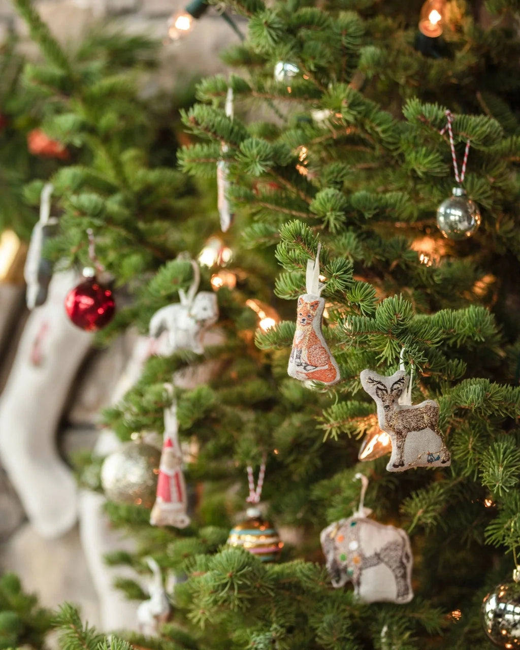 Coral & Tusk Fox Tree Trimmer Ornament