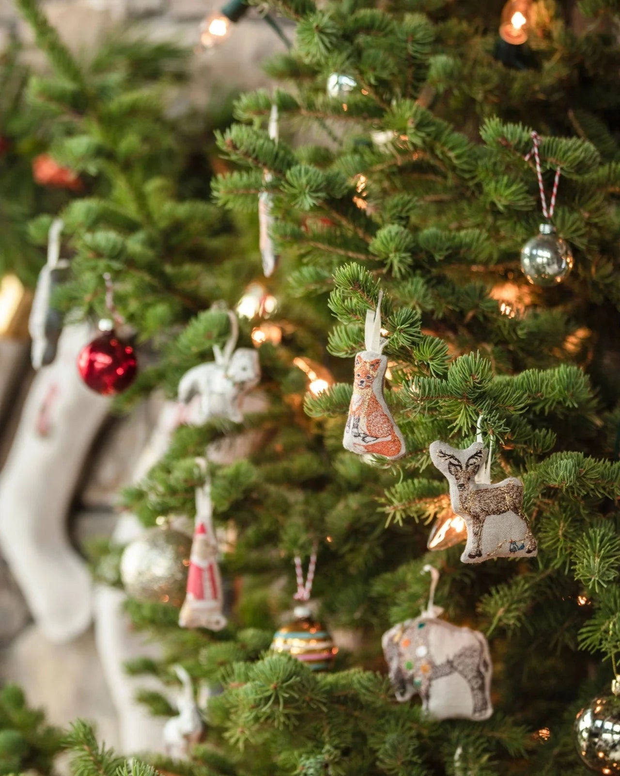 Coral & Tusk Fox Tree Trimmer Ornament