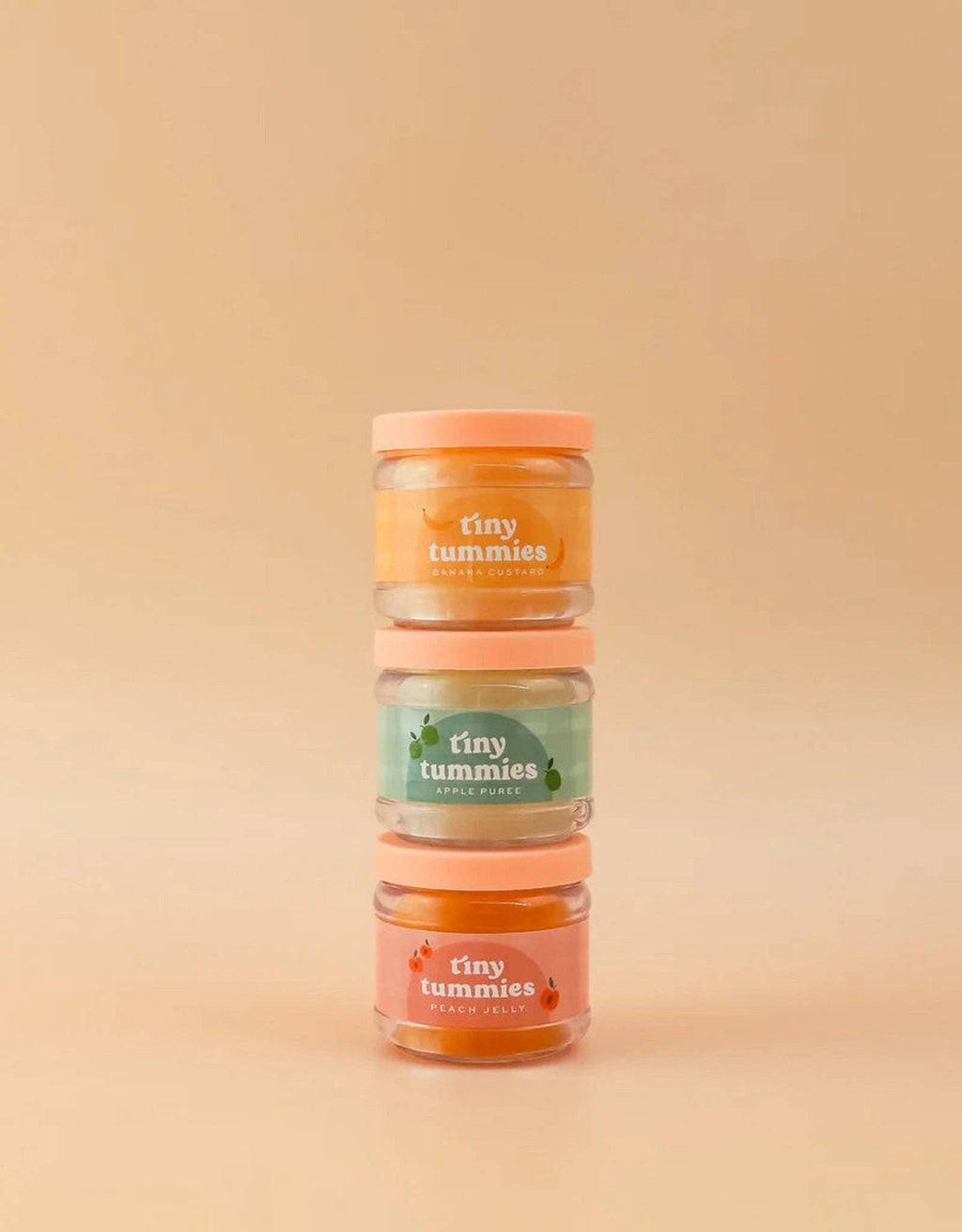 Tiny Tummies - Strawberry Custard Food Jar and Spoon Set For Dolls
