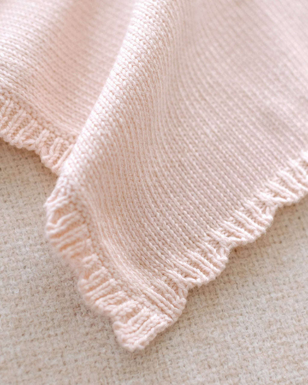 Cuddle + Kind Organic Cotton Baby Bear Lovey (Blush)