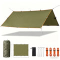 Camping Tarp Canopy with UV Protection – Portable Foldable Waterproof Shelter Tent for Backpacking, Hiking, Garden, Outdoor Survival | Multiple Colors & Sizes