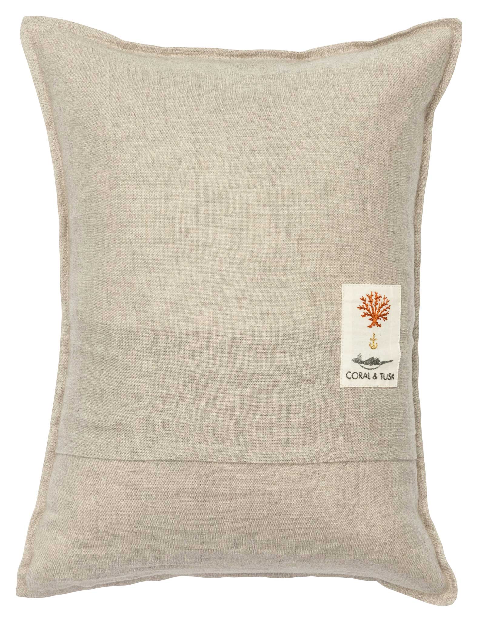 Coral & Tusk Kitten Cameo Pillow