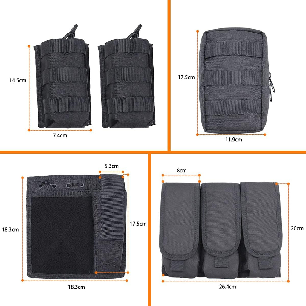 Tactical Outdoor Training Vest for Men Women – Lightweight Protective Hiking Vest with Multi-Pocket Design, Breathable & Adjustable, Ideal for Trekking Camping Hunting Fishing