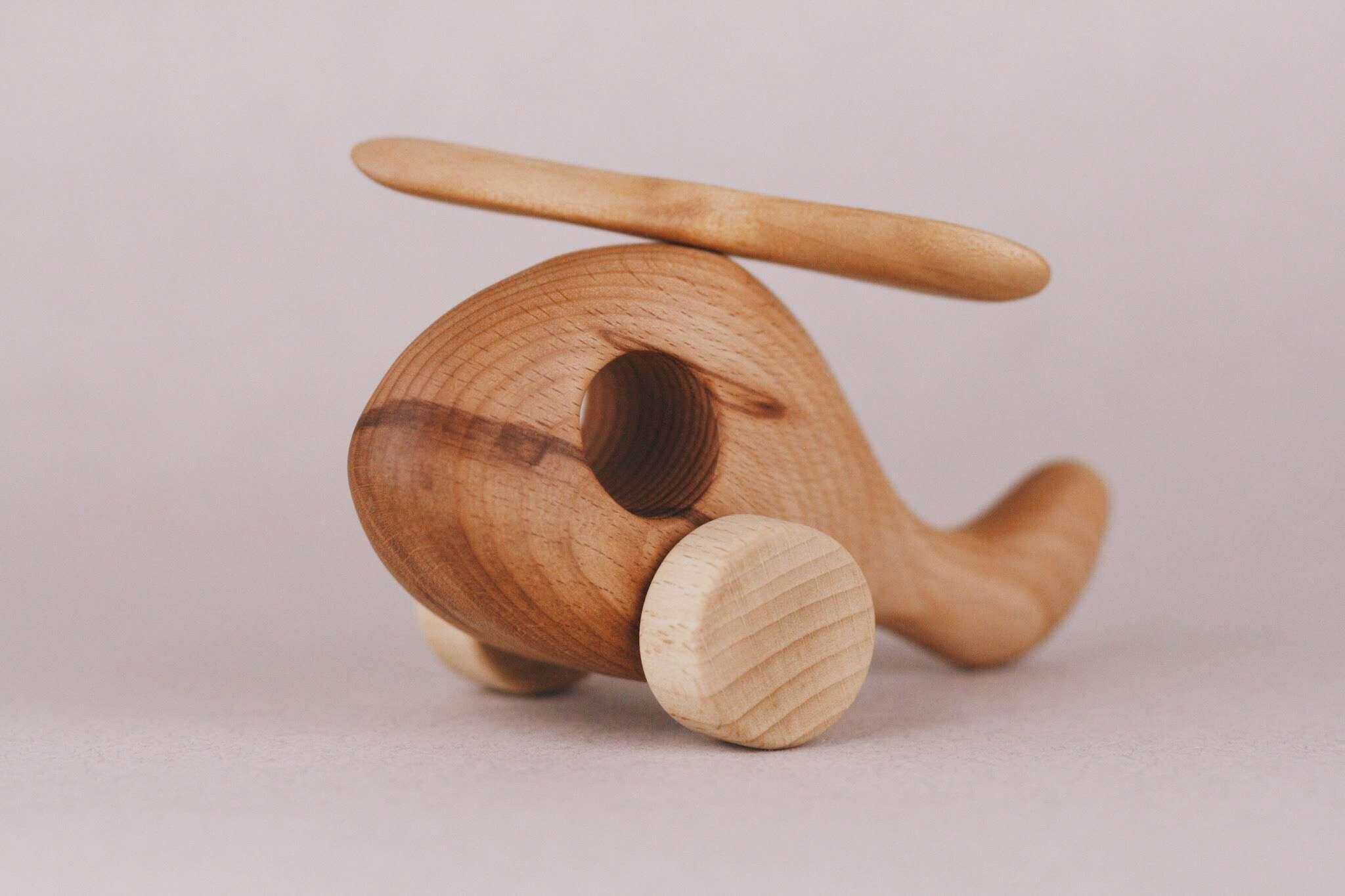 Handmade Wooden Helicopter