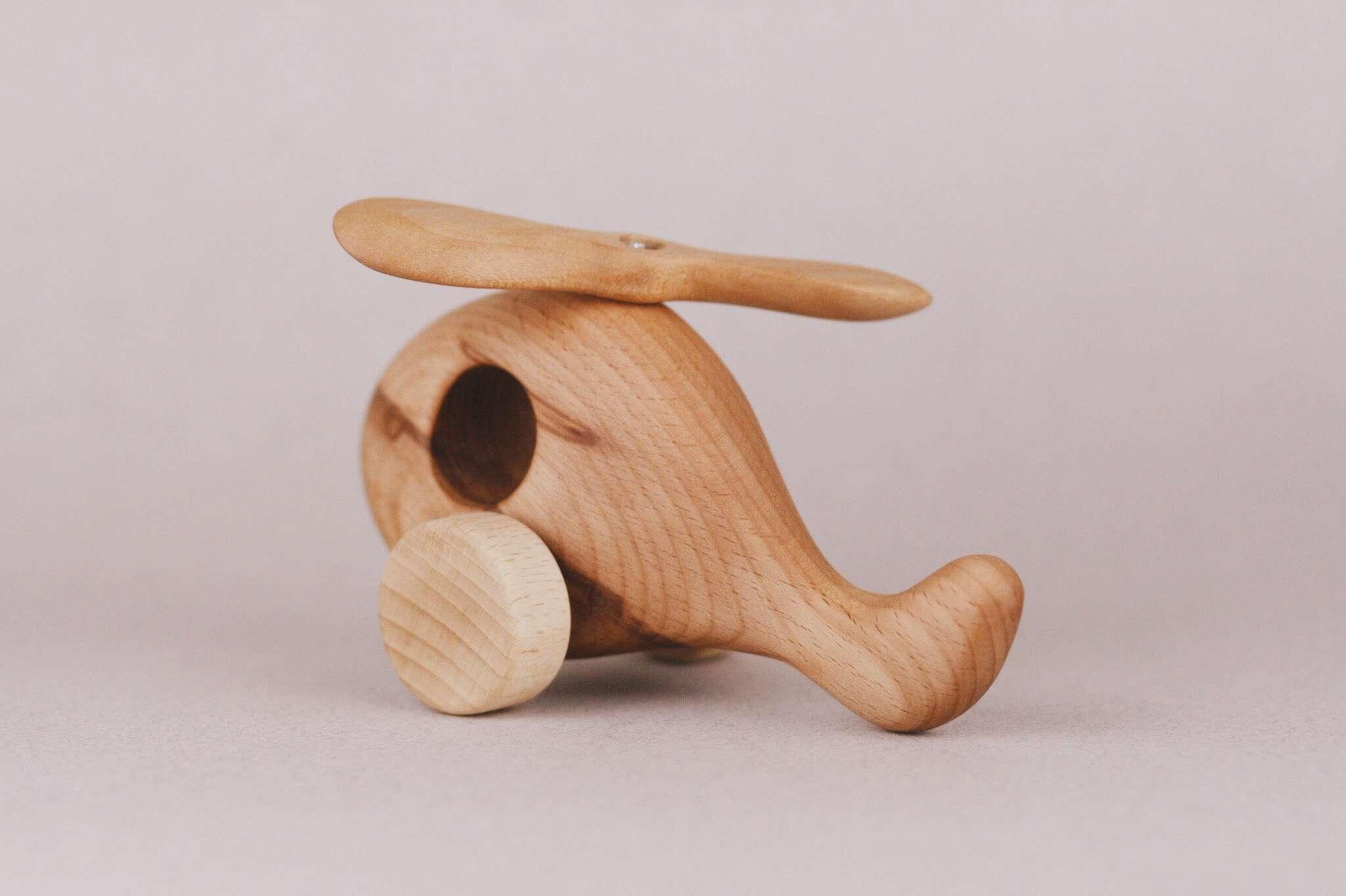 Handmade Wooden Helicopter