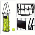 Tennis Ball Picker Up Tube - Stainless Steel Quick-Release Portable Ball Retriever for Tennis Pickleball Training, No-Bend Ball Collector Hopper for Court Home Backyard Practice, Holds 18-20 Balls