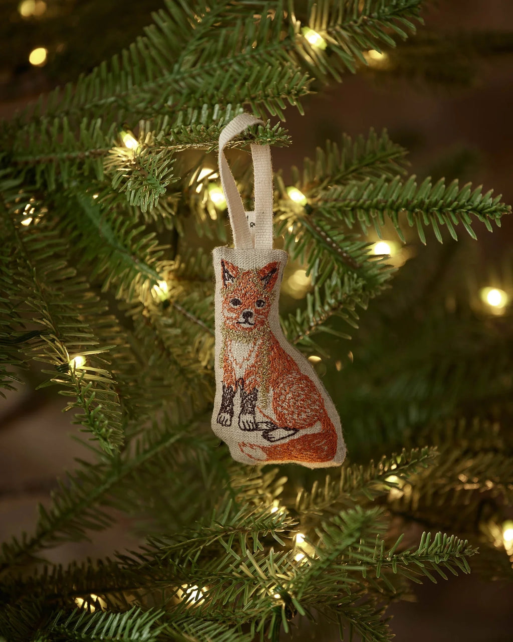 Coral & Tusk Fox Tree Trimmer Ornament