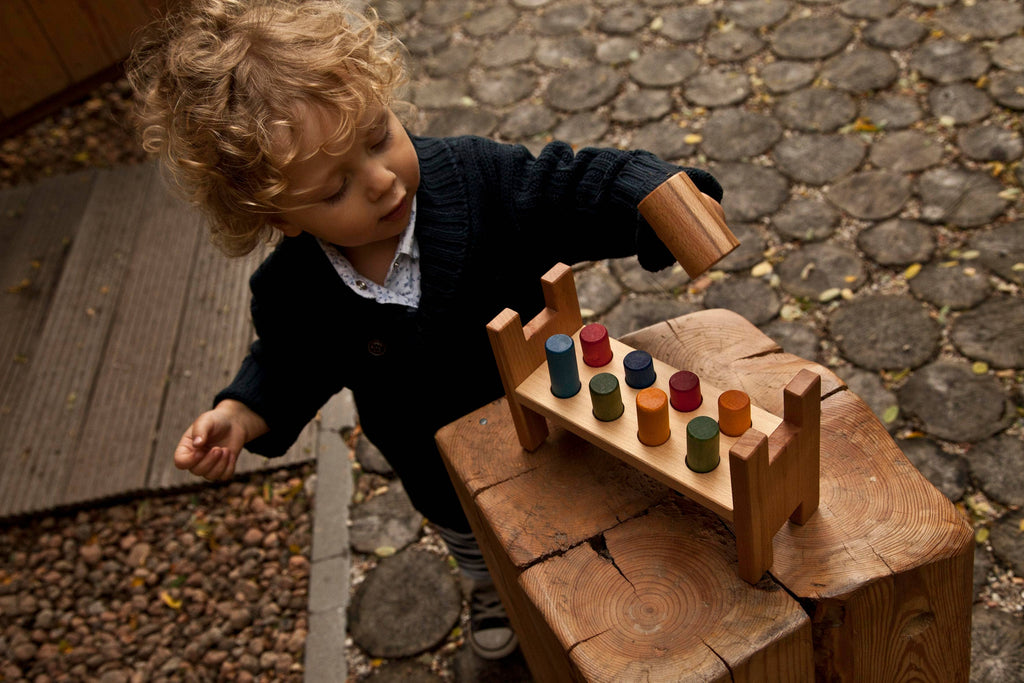 Colorful Wooden Pound A Peg
