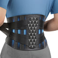 Lumbar Support Belt for Men & Women – Breathable Mesh Back Brace with 7 Stays & Integrated Lumbar Pad, Adjustable Lower Back Support for Work, Lifting, Home Use, Sizes S/M/L/XL/XXL