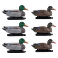 Duck Decoys 6-Pack – Realistic Floating Teal Decoy Set with Bionic Painting, XPE Compression Storage, 3 Male & 3 Female Ducks for Hunting, Pond Garden Yard Decoration, Flock Simulation